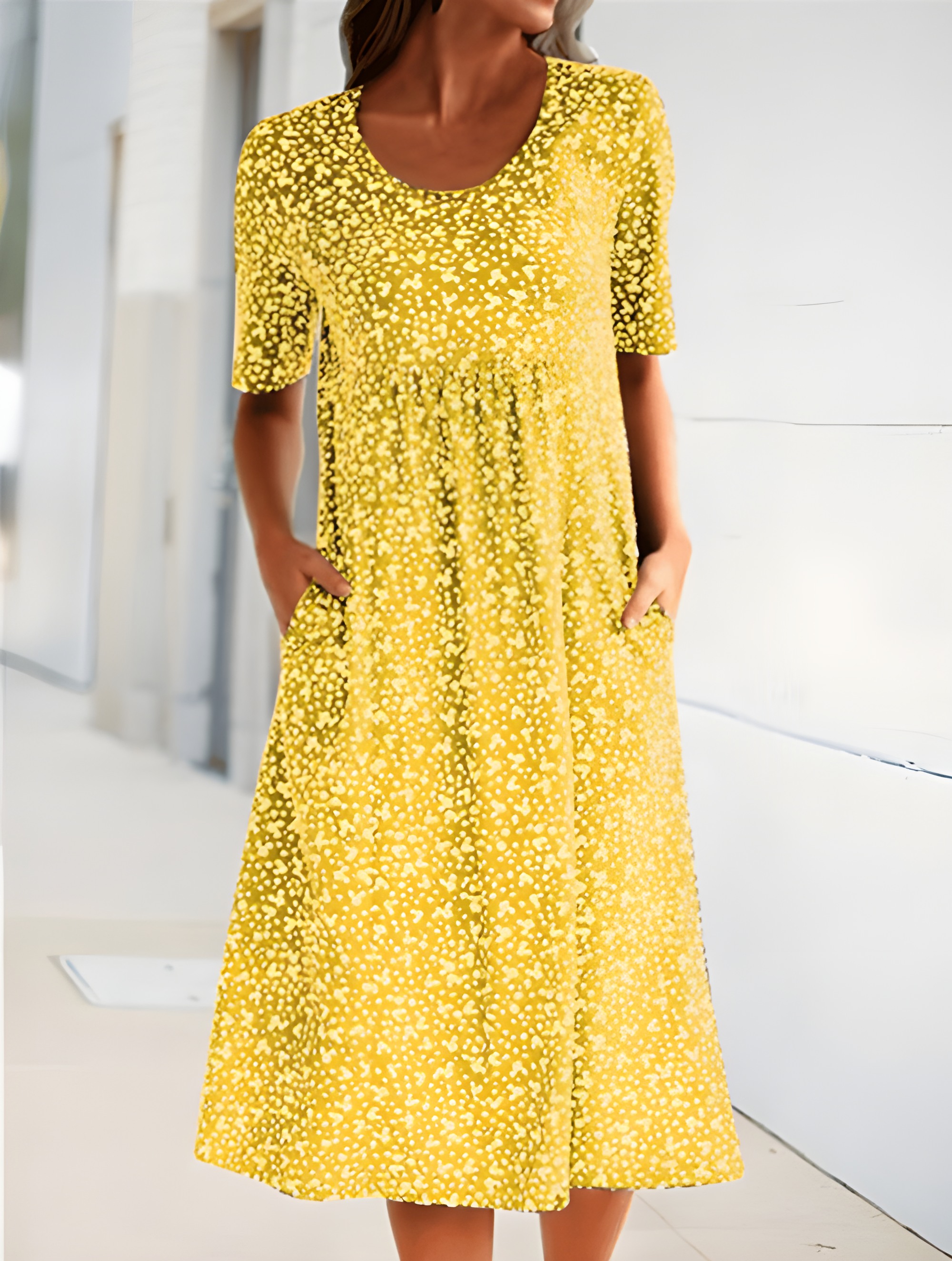 Sophie Sommerkjole Dame – Let Stof & Elegant Design til Varme Dage
