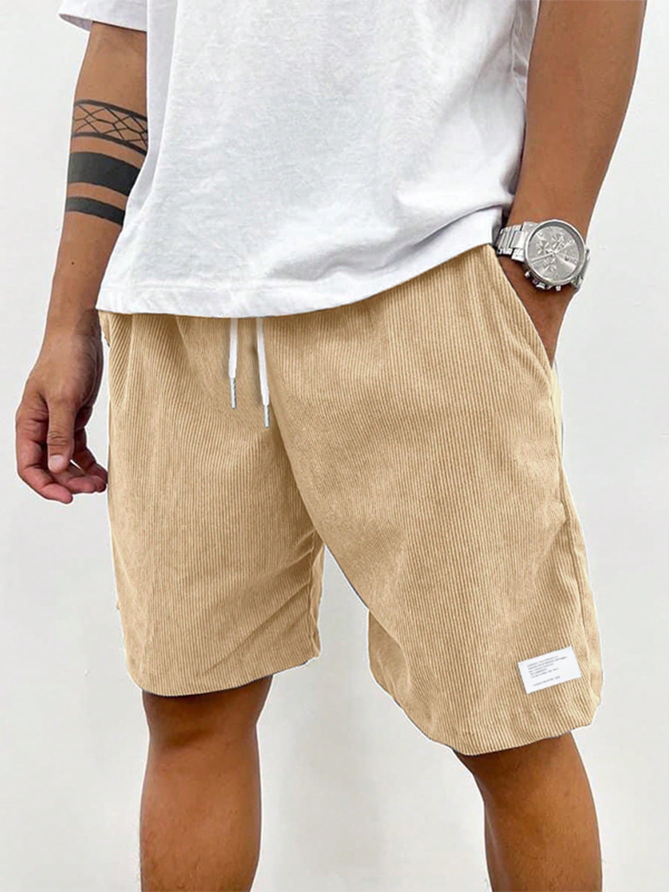 Zachary Herreshorts i Fløjl – Komfortable Shorts med Stretch & Tidløst Design