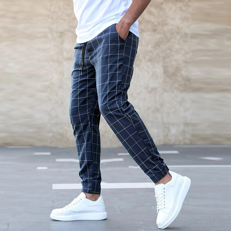 Liam Herre Joggingbukser med Ternet Mønster – Stilfulde & Behagelige Bukser med Klassisk Ternet Design