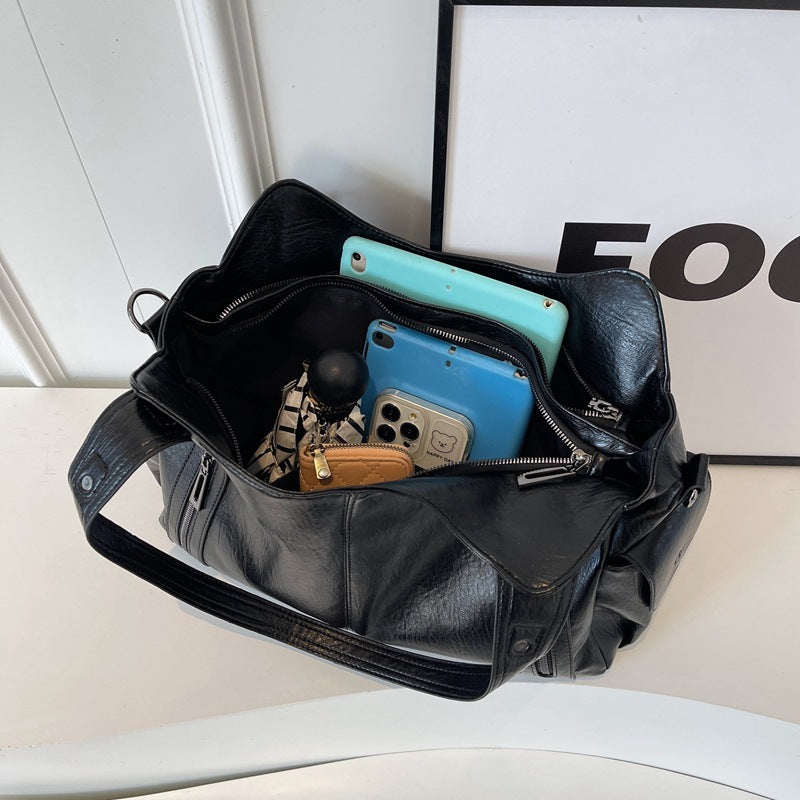 Dakota Dame Crossbody Taske – Elegant Lædertaske med Justerbar Rem & Rummeligt Design