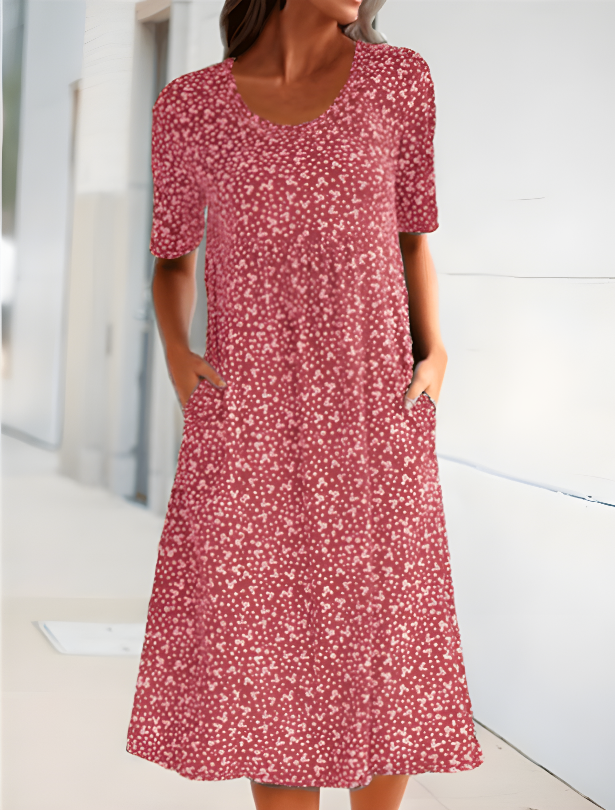 Sophie Sommerkjole Dame – Let Stof & Elegant Design til Varme Dage