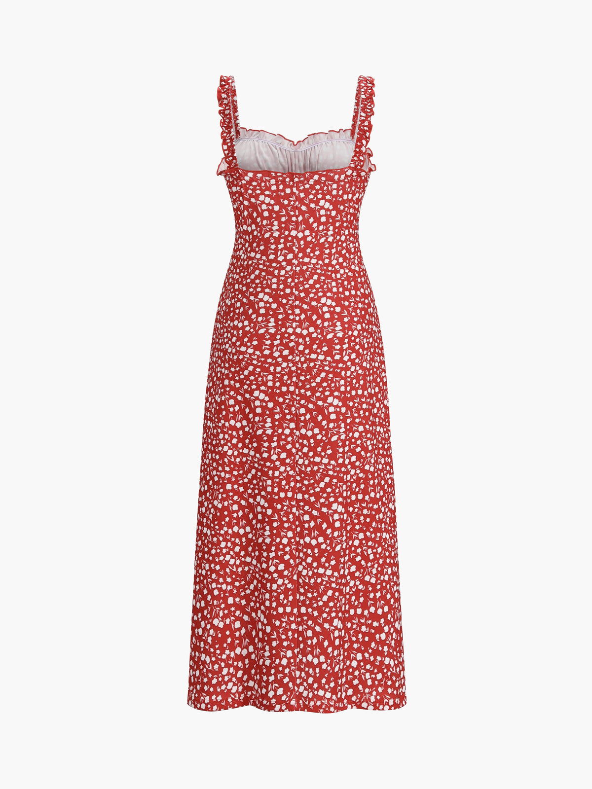 Boheme Kjole til Kvinder Chloe – Midi Feriekjole med Blomsterprint & Cami-stropper