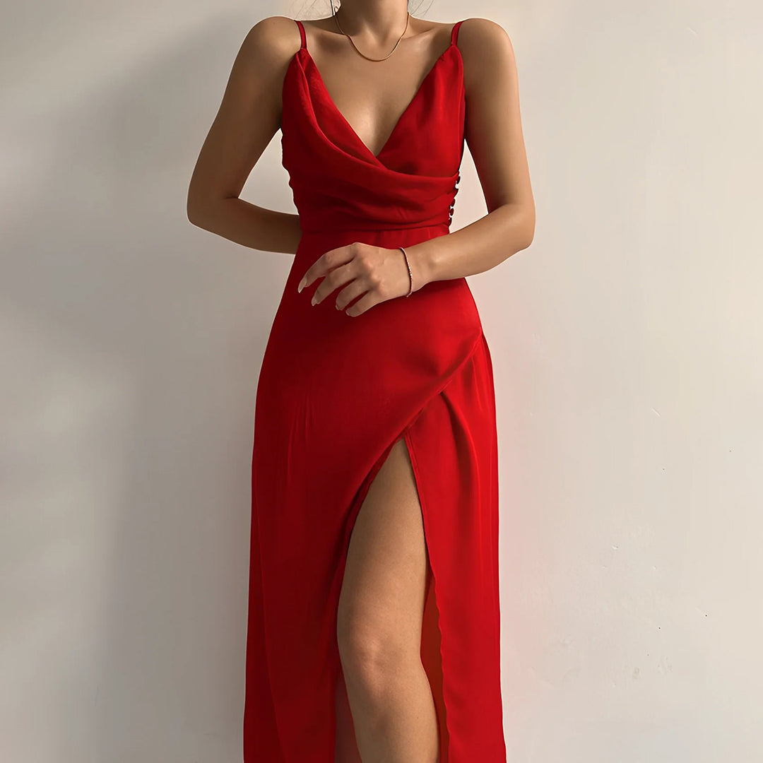 Andrea Elegant Kjole Dame – Flatterende Pasform & Alsidigt Look til Kontor og Aften