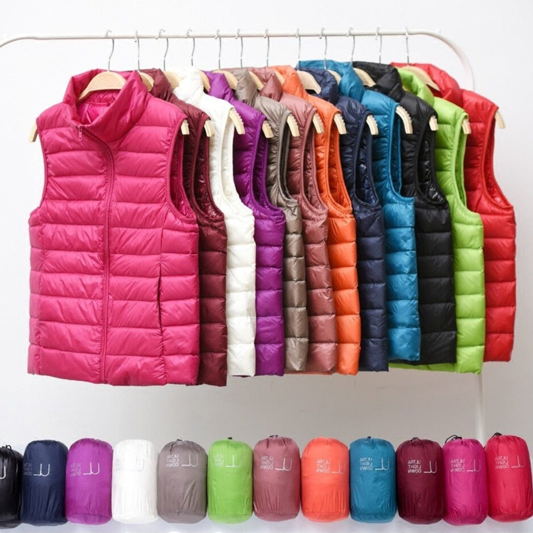 Valentina Dame Vest – Let Vatteret Vest med Andedun og Elegant Pasform